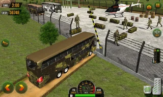 Army Bus Transporter Coach Fun Simulation