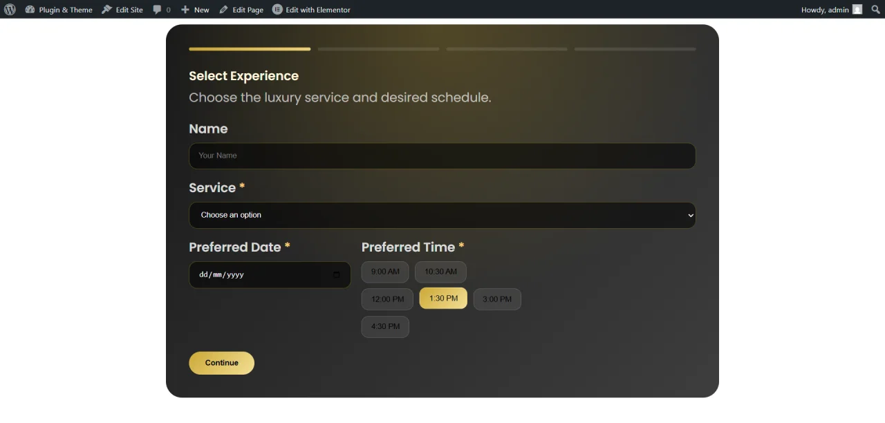 LuxaBook Ultimate Booking Form Builder & Appointment System — screenshot 4