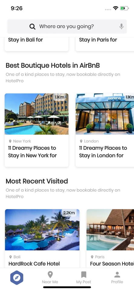 HotelPro - Flutter Template UI Kit — screenshot 3
