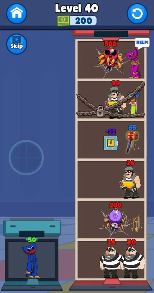 Wuggy Kissy Tower Escape - Hero Tower Defense — screenshot 4