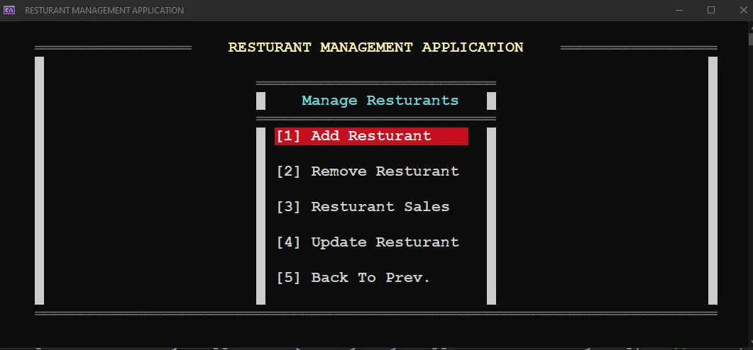 Resturant Management System — screenshot 6