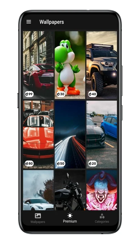 WallCraft Wallpapers and Ringtones Flutter App — screenshot 1