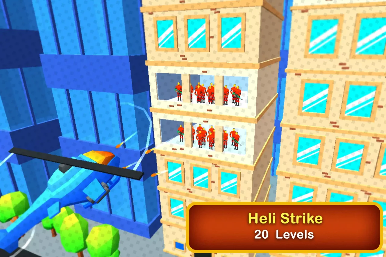 Heli Strike 3D - HyperCasual Template — screenshot 3