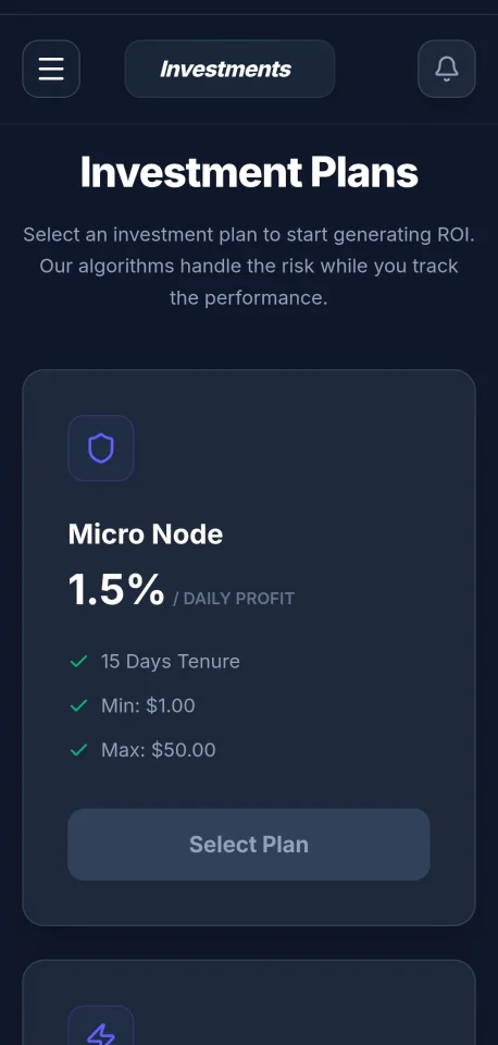 Aura Vest - Premium AI Investment & ROI Platform — screenshot 3