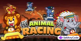 Animal Racing Complete Game + Racing Cartoon Game Support Unity 2017 64Bit