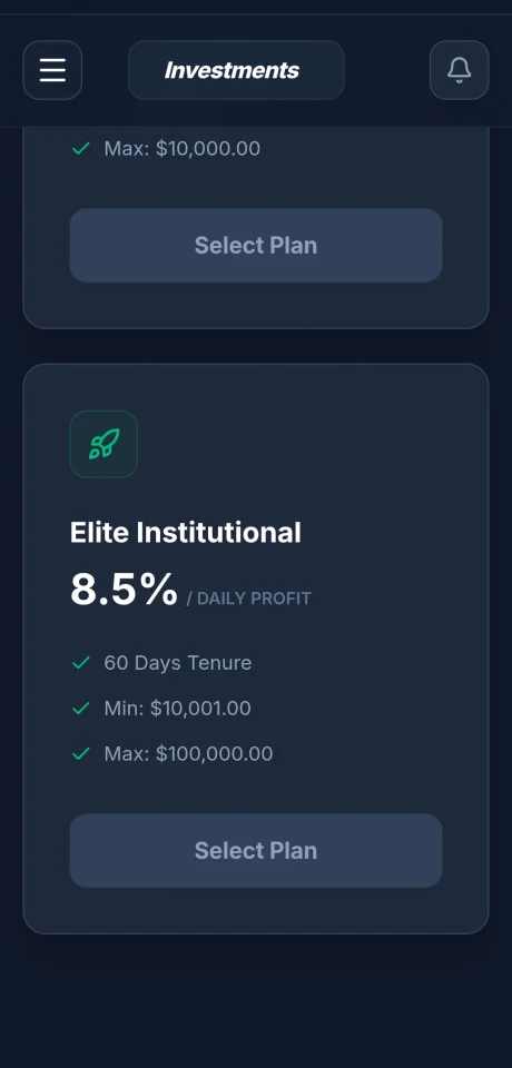 Aura Vest - Premium AI Investment & ROI Platform — screenshot 4