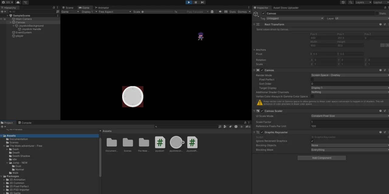 2D Joystick + Player Movement Easy Mobile & Desktop Controls — screenshot 3