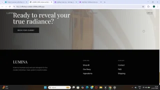 Lumina Skin Premium Skincare Brand Landing Page
