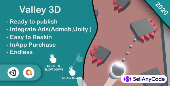 Valley 3D (Unity Game+AdMob+iOS+Android)