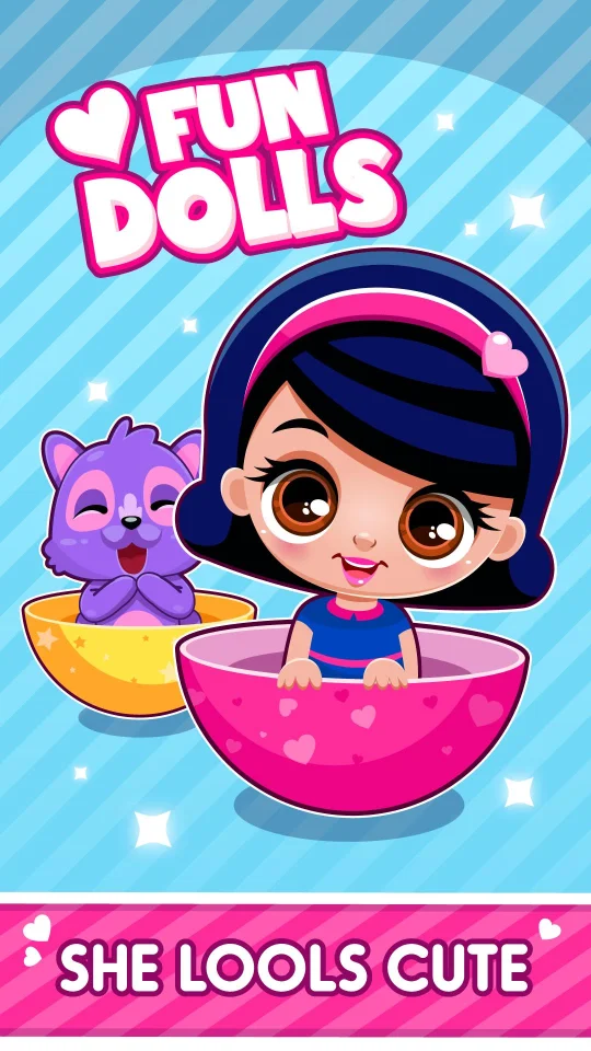 Cute Dolls: Open Eggs — screenshot 1
