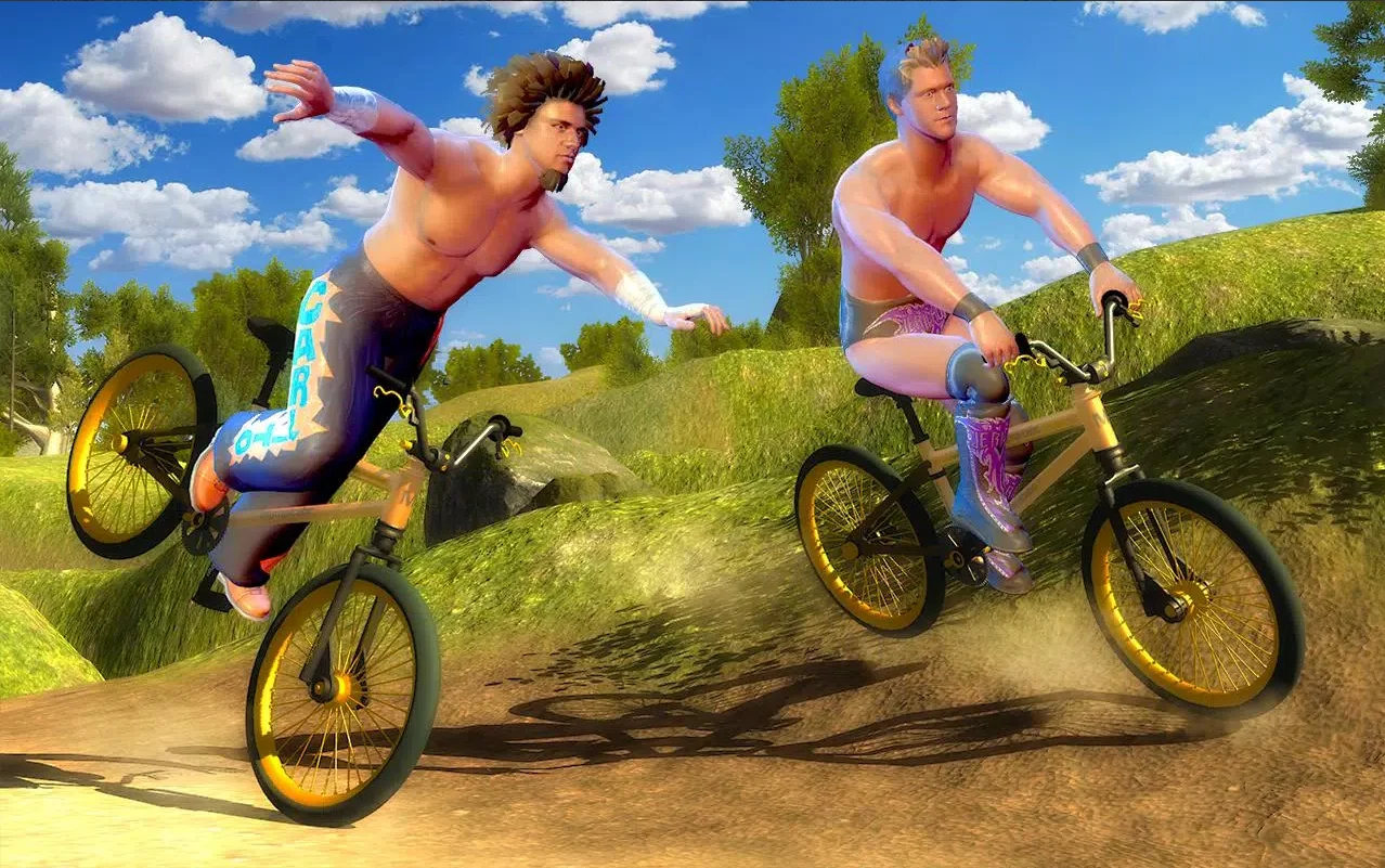Wrestlers Bike Race Free — screenshot 1