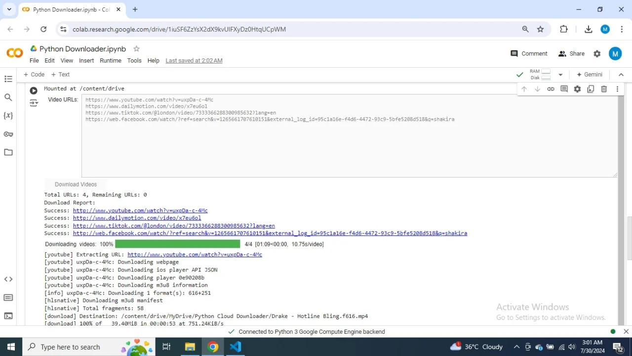 Cloud Video Downloader — screenshot 1