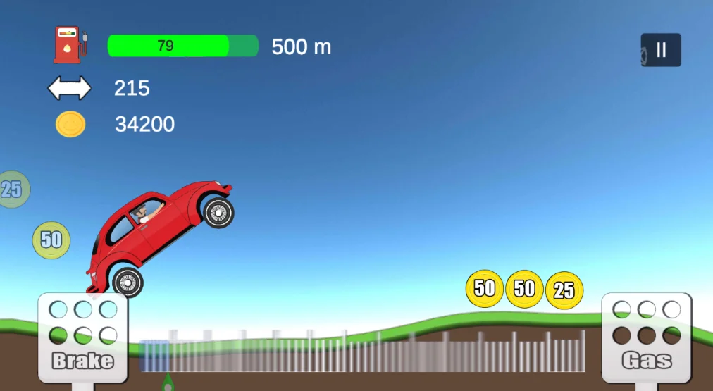 Hill Climb Racing with AdMob & Unity Ads Support — screenshot 1