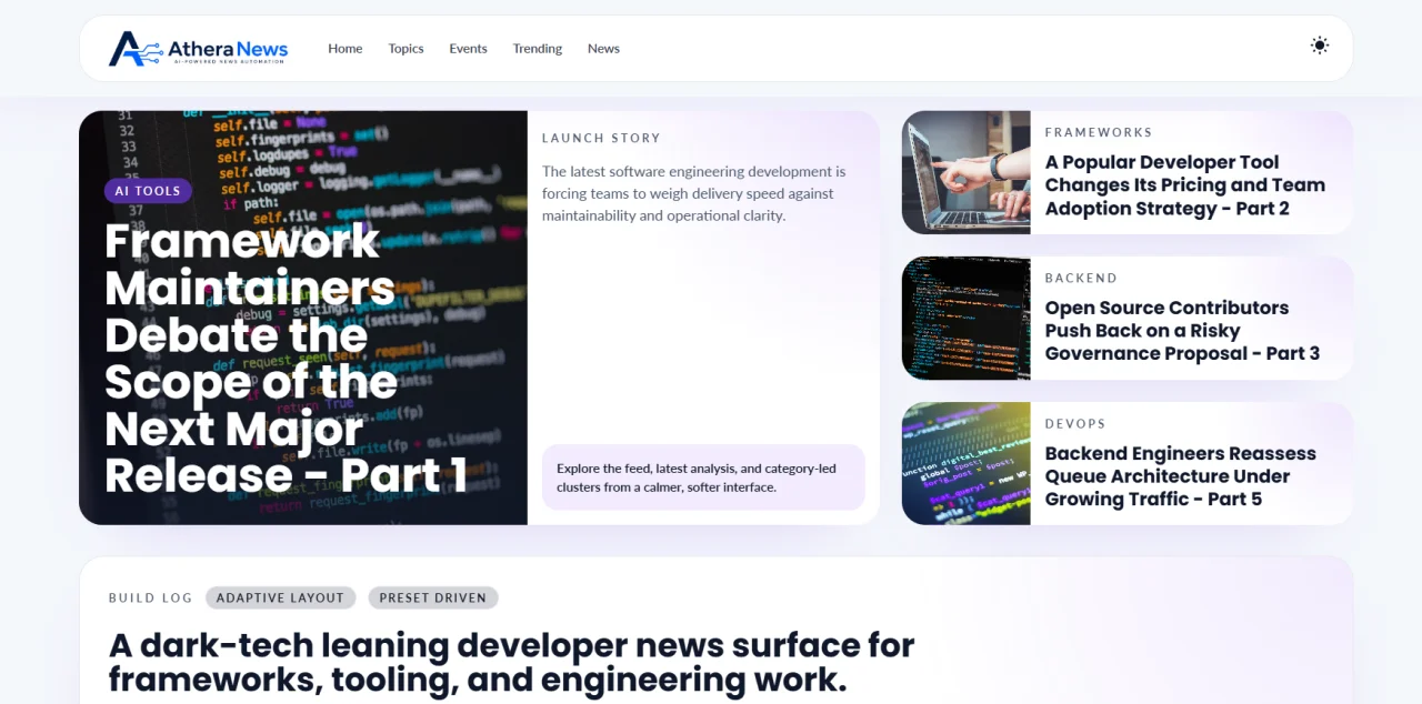 AtheraNews — screenshot 1