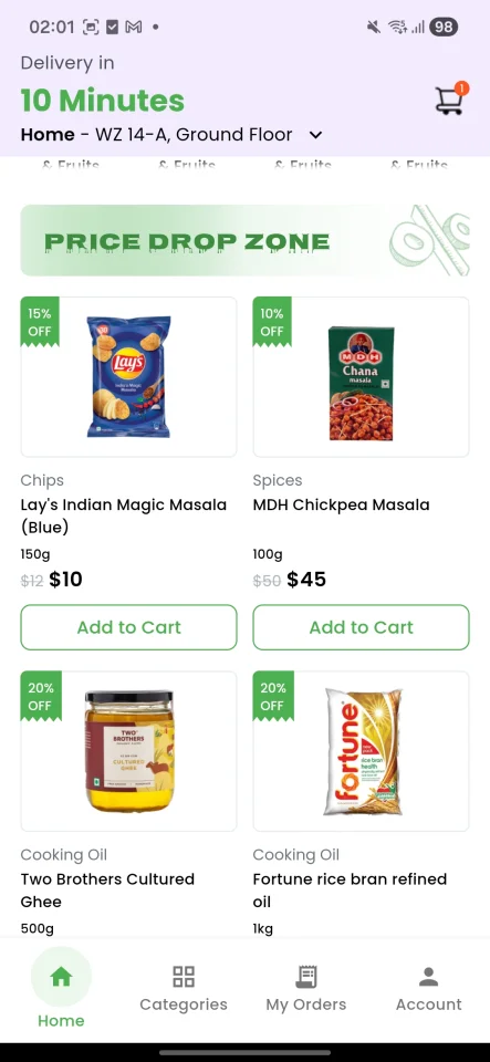 DailyBasket - Grocery Delivery Flutter Application — screenshot 5