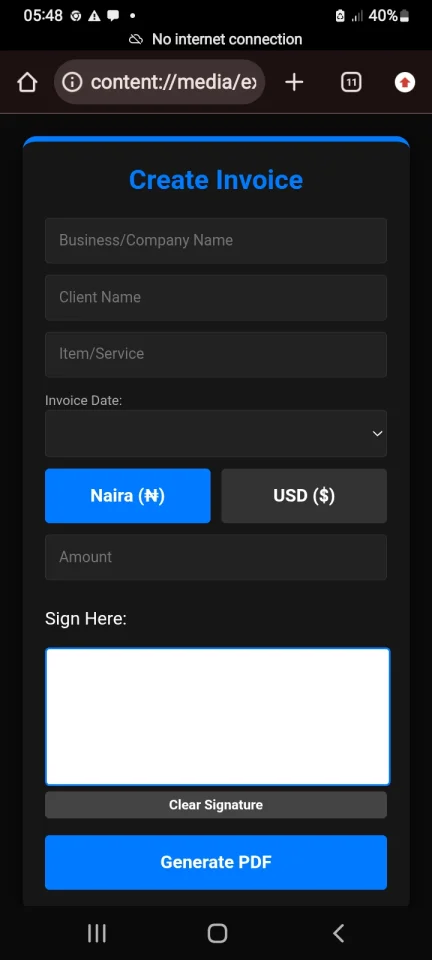 Invoice Generator — screenshot 5