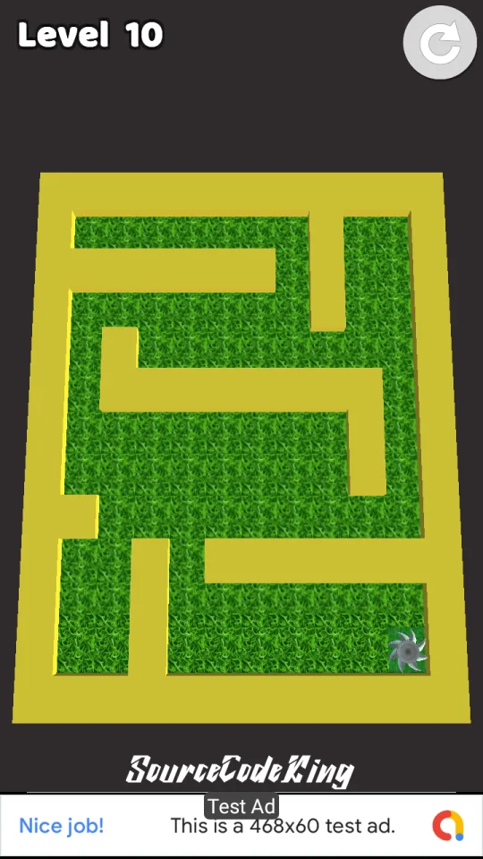 Grass Cutter Unity Source Code (AdMob + Unity Ads) — screenshot 2