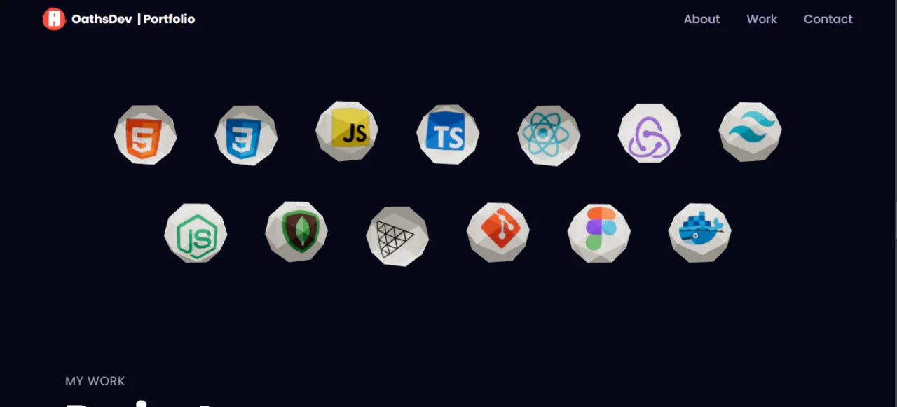 3D Modern Portfolio Web — screenshot 4