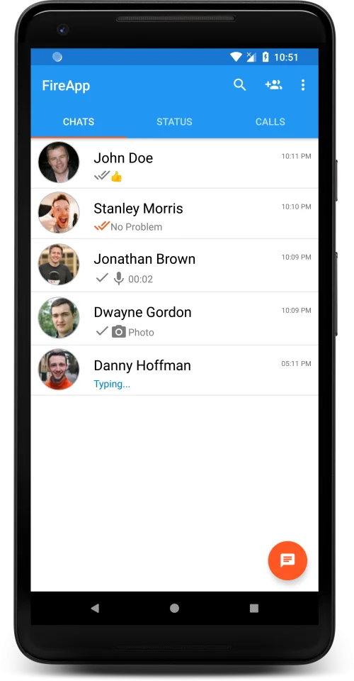 WhatsApp Clone Chatting App Full Aia Kit for Kodular — screenshot 2