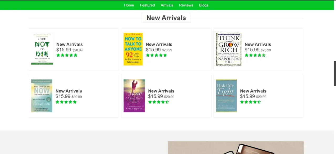 Responsive E-Commerce Website — screenshot 2