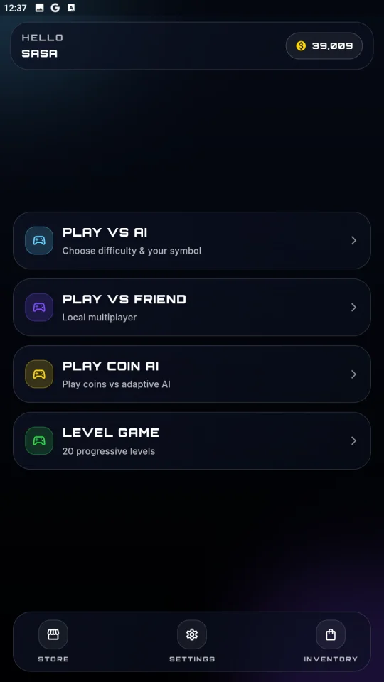 XO Kings - Flutter Tic Tac Toe Game — screenshot 1