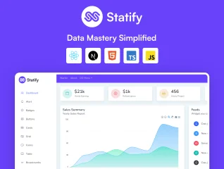 Statify - React Admin Template with Material Design