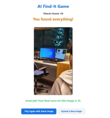 AI Image Object Finding Game