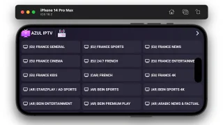 AZUL IPTV XTREAM, Multiple Format, Android TV