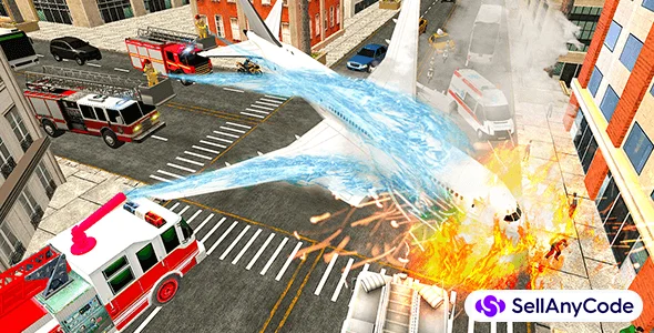 American Airplane Fire Fighter City - Ambulance Rescue — cover