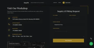 EasyFit Tailors Modern Tailoring & Clothing Shop Website