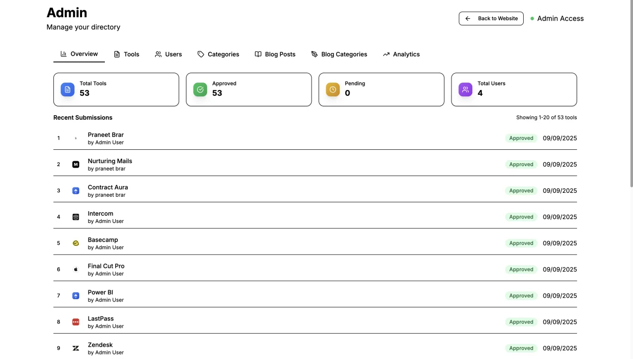 Uno Directory - AI Powered Directory Template — screenshot 3