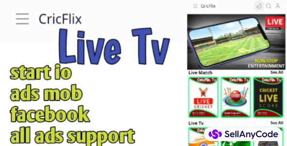 Cricflix Live TV Streaming App Movies App