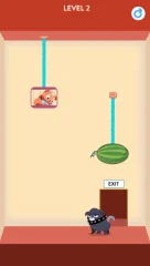 Rescue Kitten - Rope Puzzle