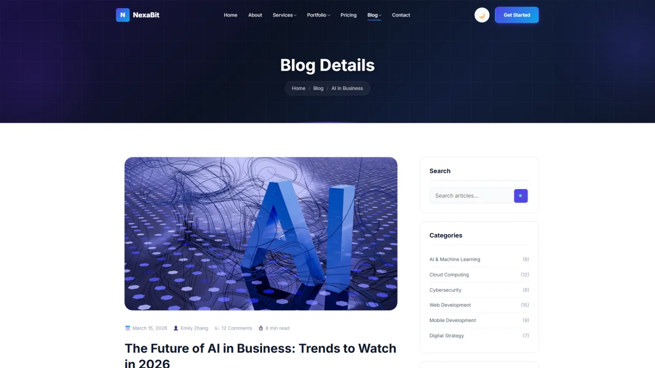 NexaBit IT Agency & Digital Solutions Template — screenshot 7