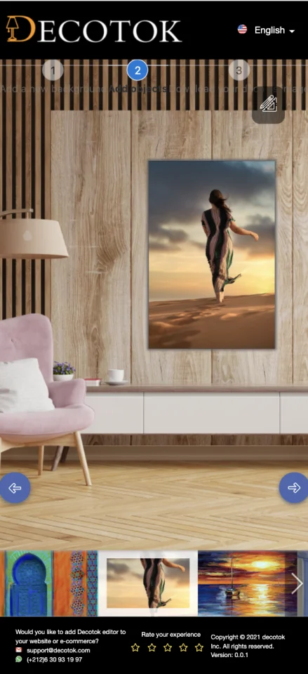 Decor/Paintings Customizer - Angular Application — screenshot 6