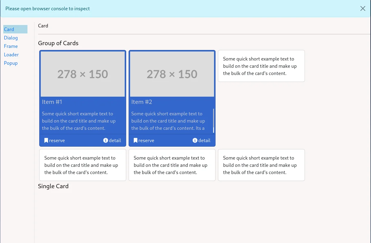 Bootstrap Based Component — screenshot 2