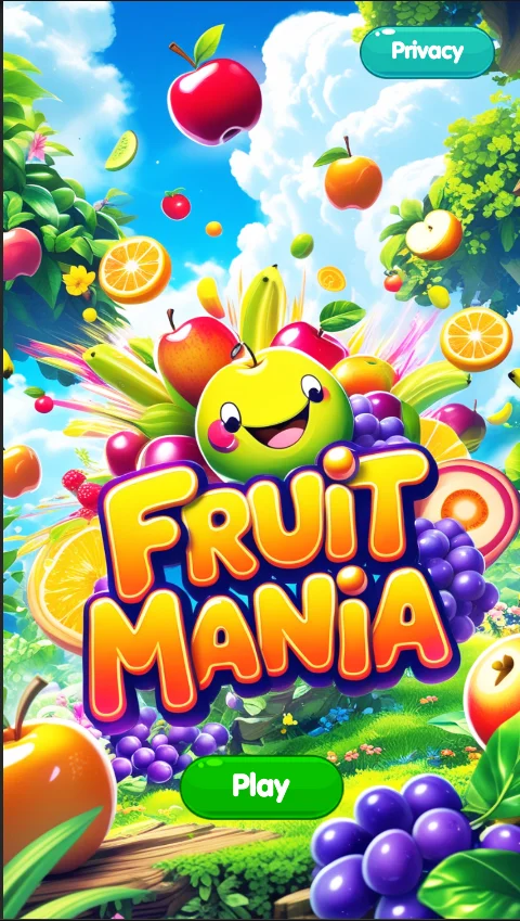 Fruit Mania Unity Match 3 Game — screenshot 1