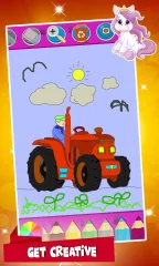 Glitter Coloring Pages for Cars