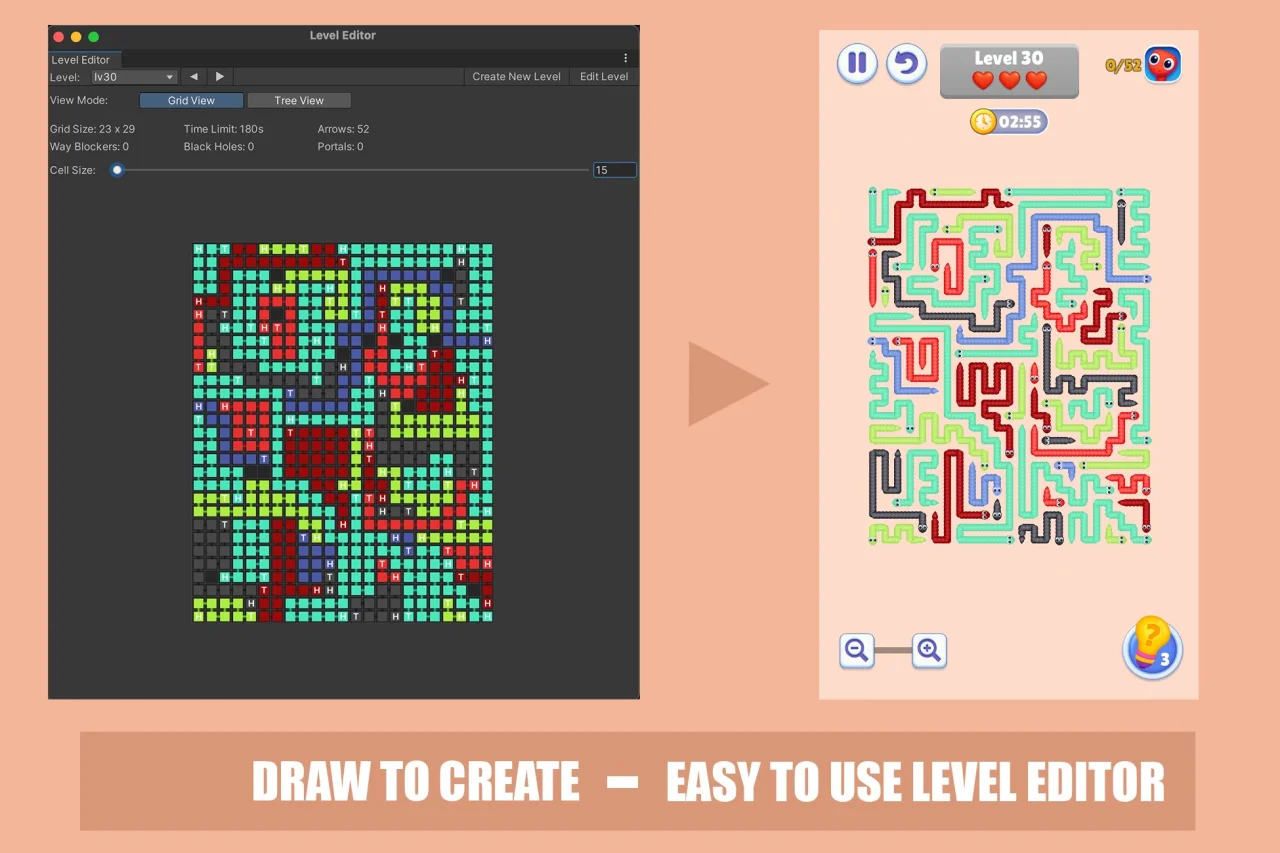 Snake Escape Puzzle - 800 Levels and Level Editor — screenshot 2
