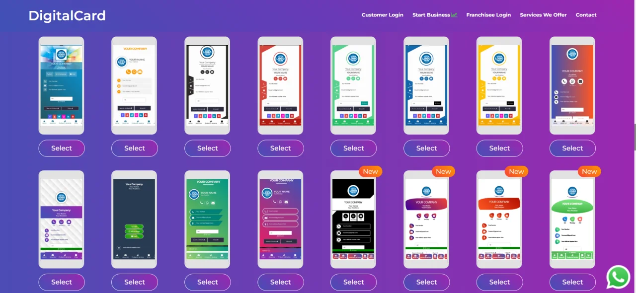 Digital Business Card Cum Mini Website — screenshot 1