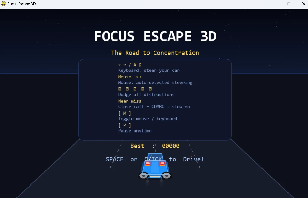 Focus Escape 3D — screenshot 1