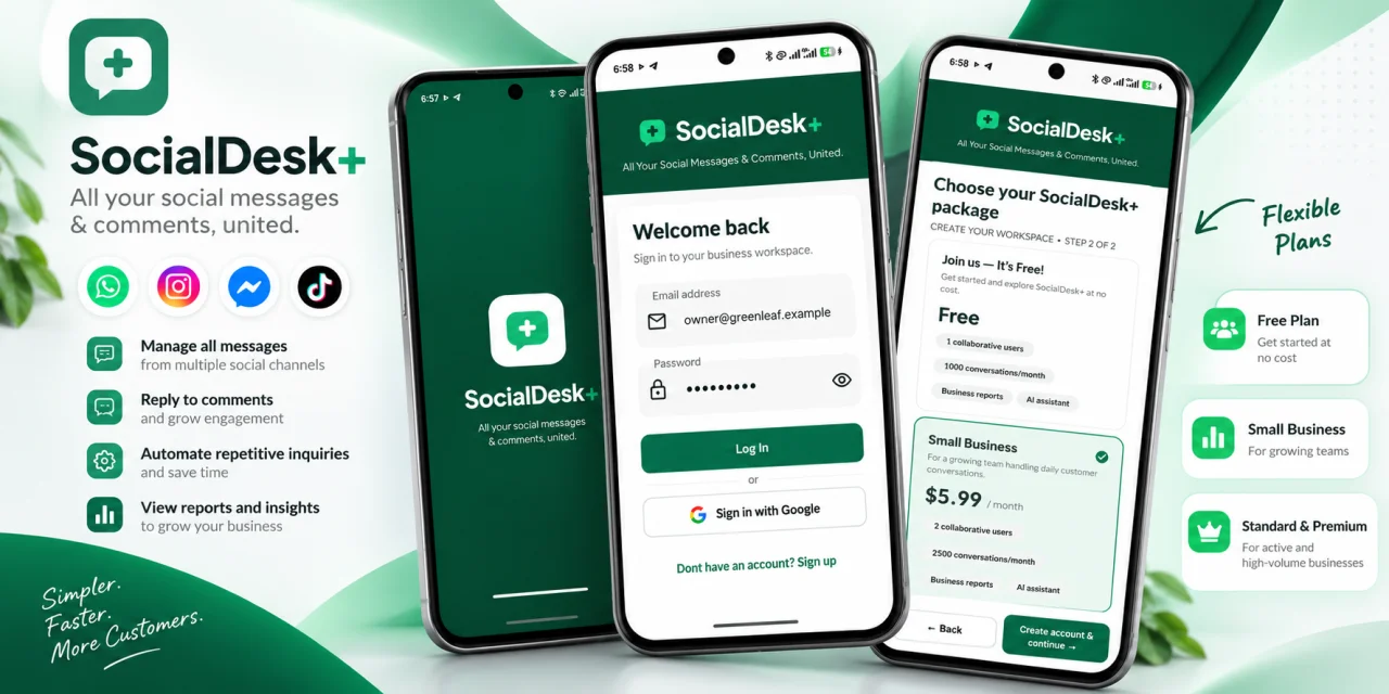 SocialDesk+ Omnichannel Social Commerce & Business Management Platform — screenshot 1