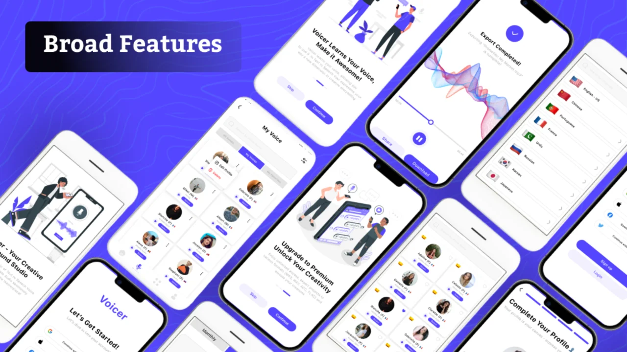 AI Voice Generator Template App — screenshot 1