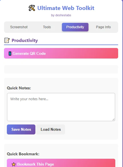 Ultimate Web Toolkit - Desheelabs — screenshot 3