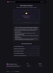 BULK Image Compressor Website Script