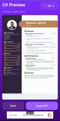 Professional CV Resume Builder Android App with PDF Export and AdMob