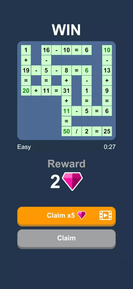 Math Cross Game — screenshot 4