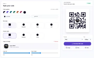 QR Code Generator Modern React & Next.js Web App