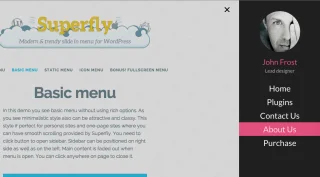 WordPress Menu Plugin — Superfly Responsive Menu