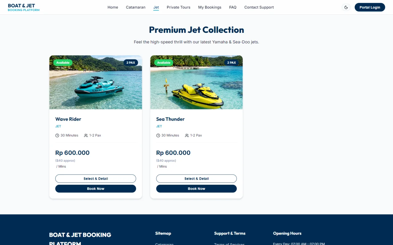 Boat & Jet Ski Booking Platform — screenshot 2